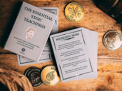 STOIC STORE UK Stoic Cards - Daily Stoic Journal Prompts - Daily Stoicism Reflections - Stoic Philosophers Quotes and Wisdom - Perfect for The Practicing Stoic