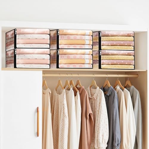 SpaceWhisper 6 Pack Clear Storage Bags, Plastic Blanket Storage Bags with Zipper and Handle, Moving Bags for Comforter, Bedding & Clothes, Closet Organizer and Under Bed Storage (17.7x15.7x7.9 Inch) - size: 17.7 x 15.7 x 7.9 Inch