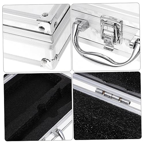 Toddmomy Aluminum Alloy Toolbox Portable Carrying Case Hard Shell Storage Briefcase for Men Case