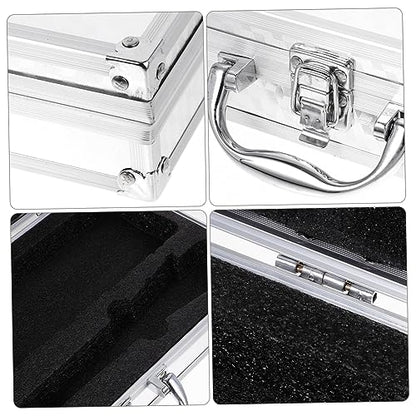 Toddmomy Aluminum Alloy Toolbox Portable Carrying Case Hard Shell Storage Briefcase for Men Case