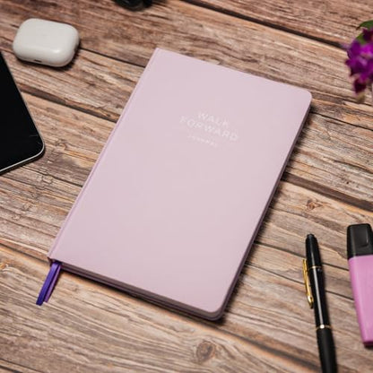The Walk Forward Journal – (Pink) A 60-Day Daily Journal for Spiritual, Emotional, and Personal Growth – Reflection, Mindfulness & Inspiration – Daily Affirmations and Goal-Setting – Undated Life Planner for Women & Men (Pink) - color: Pink