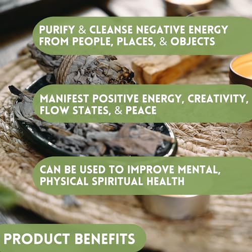 Ancient VEDA Healer's Kit: Complete Sage Smudge Kit Bundle w/Abalone Shell, Palo Santo, Sweetgrass, Turkey Feather & Guidebook – Spiritual and Energy Cleansing, Ritual Supplies, Smudging Essentials - color: Eucalyptus Sage, size: Healer's Kit