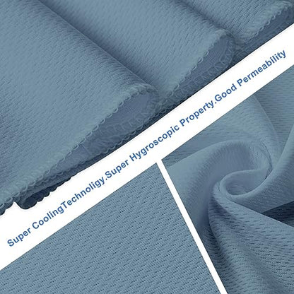 Honoson Cooling Towel Bulk - Neck & Face Cool Chilly Towels Microfiber Breathable Sport Sweat Rag for Gym, Yoga, Travel, Camping, Running, Outdoor