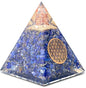 Orgone Pyramid of Success – Lapis Lazuli Orgonite for Honesty, Self-Awareness, Chakra Balancing, Meditation, Reiki Healing, EMF Protection & Positive Energy Enhancement - color: Lapis Lazuli
