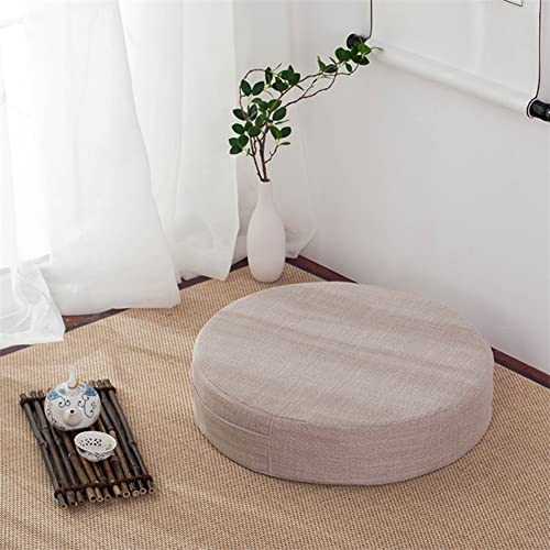 generic Meditation Cushion,Round Meditation Floor Pillow Yoga Pillows Large Pillows Seating Cushions for Indoor Tatami Fireplace Living Room(Light Grey), AM0XDM0D5ECUS