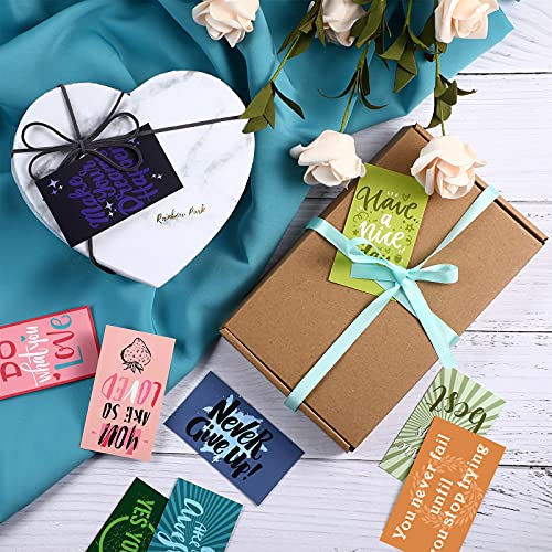 Outus 120 Pcs Motivational Encouragement Quote Cards Inspirational Kindness Appreciation Gratitude Business Encouragement Mini Note Cards, 30 Styles, 3.5 x 2 Inch(Bright Style) - style: Bright Style