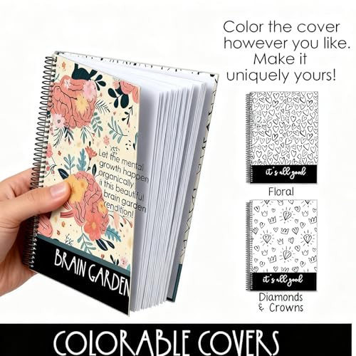Mental Health Mood Journal – Your Daily Self-Care Companion, Guided Mental Health Journal, 90 Day Mood & Anxiety Tracker with Prompts for Gratitude, Self Care, Sleep & Stress Management (#b) - color: #b