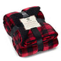 Sherpa Throw Blanket Super Soft Reversible Ultra Luxurious Plush Blanket, 60 x 80 inches, Buffalo Check Red/Black - color: Buffalo Check Red / Black, size: Twin (60" x 80")