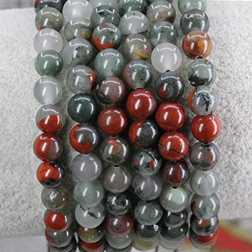 Keleny Natural Gemtone 6mm Round Beads Crystal Adjustable Braided Macrame Tassels Bracelets Unisex - color: Gray
