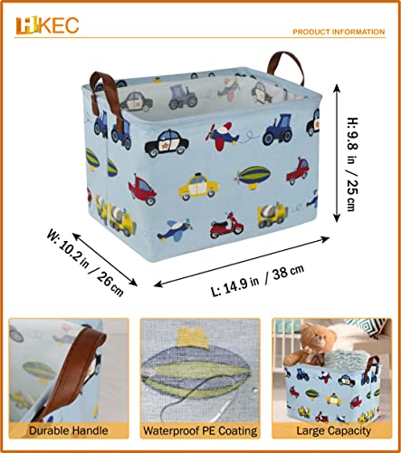 Rectangle Storage Basket, Storage Bins with Handles, Books Box, Gift Baskets(Car) - color: Car