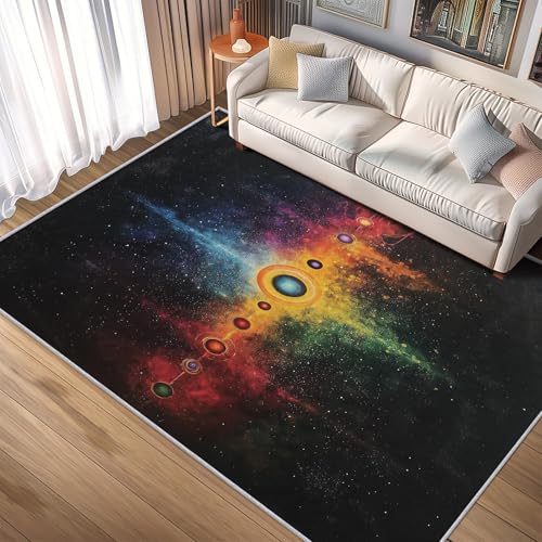Chakra Throw Rug, Washable Meditation Area Rugs 2x3 - Chakra Spiritual Yoga Small Carpet, Entryway, Bedroom, Kitchen, Home Decor, Indoor Mat, Soft, Non Slip, Non Shedding - color: Black, size: 2 x 3 ft