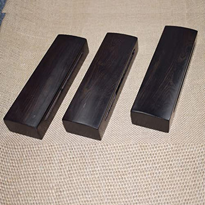 Wooden Mallet Block,Black Sandalwood High-pitched Square Clapper,Hand-made Solid Hardwood,Loud And Resonant Tone, Percussion Instrument Clapper With Percussion Stick