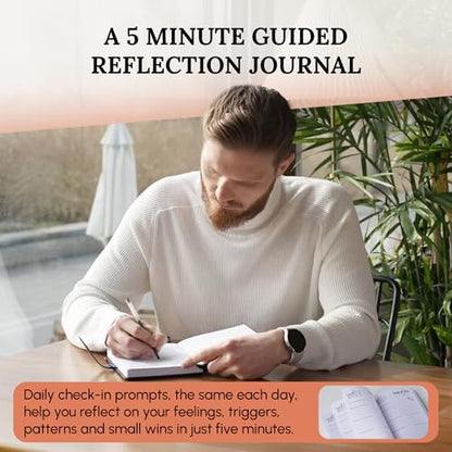 End of Day Journal - 5 Minute Daily Gratitude & Self Reflection Journal for Women & Men 2026, Guided Mindfulness, Productivity & Personal Growth Prompts, Vegan Leather, 120 GSM, Magnetic Closure