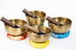 Set of 4 bowls of 5" antique looks Chakra Healing Singing bowls for sound healing, meditation, yoga and chakra