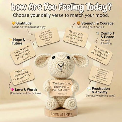 The Lamb of Hope 30 Empowering Bible Verse Prayer Cards - 6 Categories for Every Mood - Religious Christian & Catholic Gifts for Women, Men, and Teens for Birthday, Graduation, Baptism, Confirmation