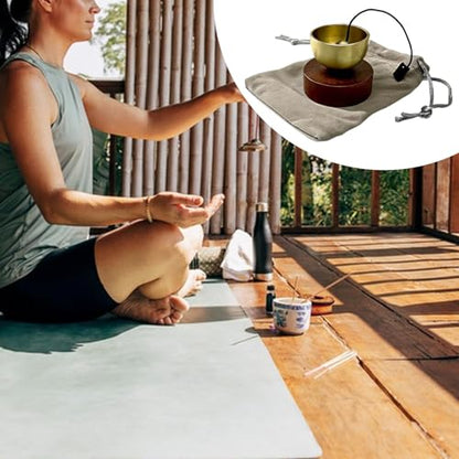 DYNWAVE Mini Set Compact Gift for Men Women Sturdy Meditation Sound Bowl Tibetan for Relaxation Mindfulness