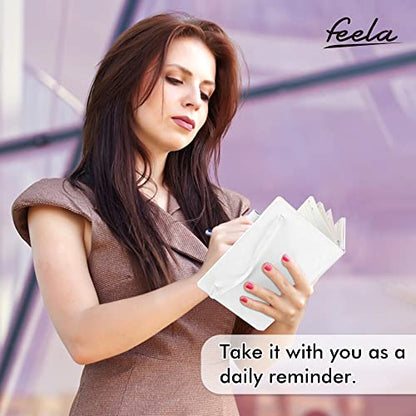 feela College Ruled Notebooks, 24 Pack Business Notebook Hardcover Lined Writing Journal with Pen Holder for Men Women Note Taking, with 24 Black Pens, 120 GSM, 5.1”x8.3”, A5, White - color: 24 White