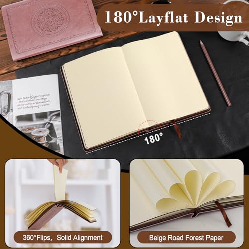 Fetinar 300 Pages Leather Dotted Journal Notebook,Softcover Leather Dotted Journal Notebook for Women Men,300 Pages Notebook for Travel,Business,Work,Office,School Note Taking,5.7'' X 8.3'',brown - color: Brown, style: Dotted-A5