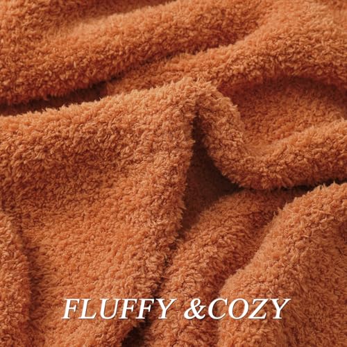 bearberry Super Soft Fall Throw Blanket Lightweight Cozy Warm Throw Blankets for Couch Bed Sofa All Season (Caramel, 40”x50”) - color: Caramel, size: Kids(40″x50″)