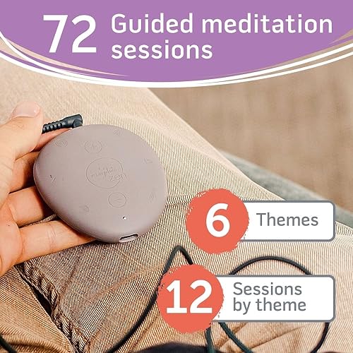 Morphée Zen | Guided Meditation Sound Device for Instant Relaxation | Enhance Well-Being, Reduce Stress and find Deep Relaxation | Portable Meditation Sound Machine | 72 Sessions in 4 Languages