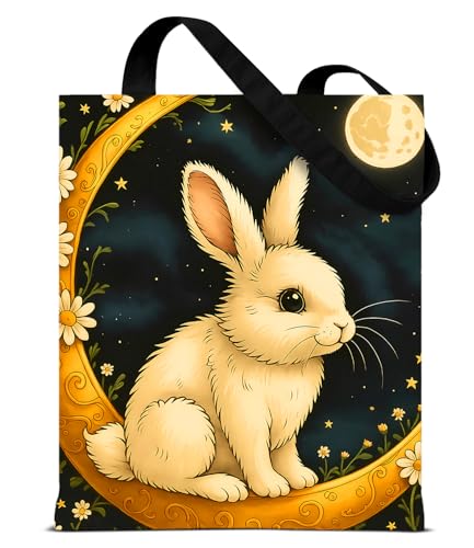 Vintage Botanical Animal Canvas Tote Bag for Women, Aesthetic Floral Animal Reusable Shoulder Bag for Shopping - color: 12