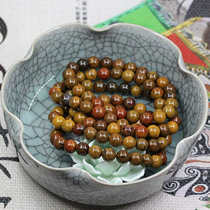 Keleny Gem Semi Precious Gemstones 8mm Natural Stone Round Beads Rock Crystal Jasper Stretch Bracelet 7 Inch Unisex - color: Aqua Nueva Agate