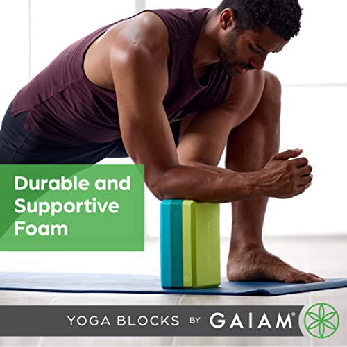 Gaiam Yoga Block - Supportive Latex-Free Eva Foam - Soft Non-Slip Surface with Beveled Edges for Yoga, Pilates, Meditation - color: Athenian Blush, style: 1 Block