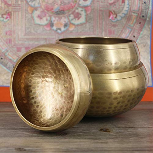 Singing and Relaxing Sound Decoration Board Buddha Yoga Tibetan Bowl(8.5cm) - size: 8.5cm
