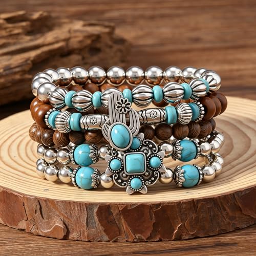 Gothic Bracelet Adjustable Punk Braided Leather Multilayer Grunge Set Bracelets Emo Metal Cuff Wrap Bangles Meaningful Gift - color: J-BZ-72