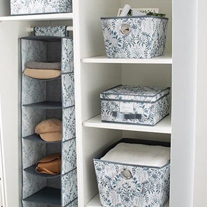 Laura Ashley Medium Storage Box | Dimensions: 11"x 12"x 6 | Foldable | Closet Organization | Storage | Parterre - style: Medium Box