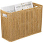 Healeved Woven Storage Basket with Handle 14.96X10.03X5.90In Desktop Organizer for Toys Clothes Sundries Household Storage