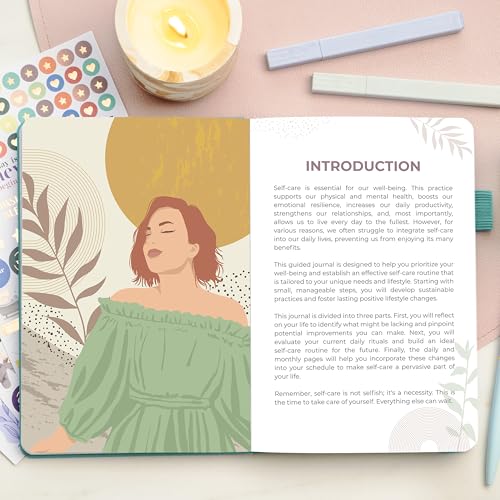 Clever Fox Self-Care Journal Premium – Daily Gratitude & Mental Health Notebook for Women – Reflection & Personal Development Journal (Turquoise) - color: Turquoise