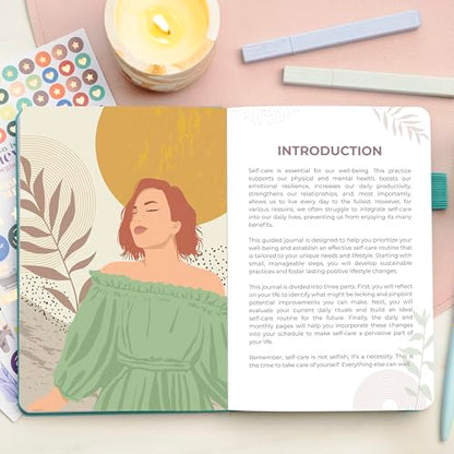 Clever Fox Self-Care Journal Premium – Daily Gratitude & Mental Health Notebook for Women – Reflection & Personal Development Journal (Turquoise) - color: Turquoise