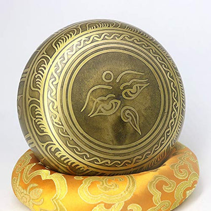 Nepal Handmade Buddha Tibet Bowl Bowl Ritual Music Therapy Copper Copper Singing Bowl