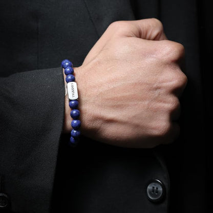 Tigranes Premium Natural Stone Bracelet Collection – Handmade Gemstone Jewelry in Luxury Branded Gift Box - style: Lapis Lazuli