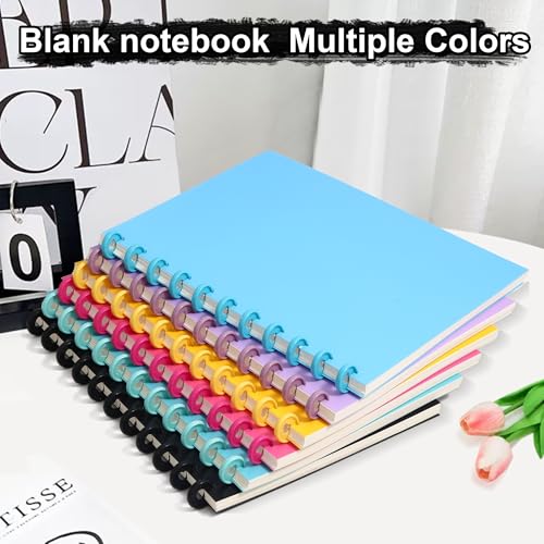 Blank Spiral Notebook For Women Blank Spiral Journal No Lines Blank Pape Notebook Spiral Sketchbook A4 Journal 160 Pages 8.3 × 11.4 Inch Unlined Journaling, Sketch book , Note Taking | Gift Artists for Drawing Office School Home (A4-blue) - size: A4-blue