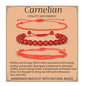 QOGIR Handmade Healing Bracelet,6mm Natural Gem Stone Bracelet rope bracelet - color: Carnelian( Vitality and Energy), size: 8mm