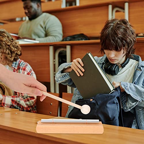Generic 2-Pack Meditation Chime Hand Bells for Mindfulness Classroom Percussion Instruments Mallets for Yoga Prayer and Sound Therapy