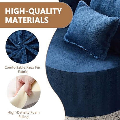 2-in-1 Folding Sofa Bed with Pillow, No Assembly Futon Twin Size Sofa Bed, Breathable Velvet Convertible Couch Bed for Living Room and Guest Room, 78.7 Inch, Blue - color: Blue-78.7", size: 2 seat