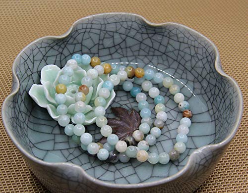 Angelstones Handmade Natural Healing Gemstone 6mm Round Beads Stretch Crystal Bracelet 7 Inch Unisex