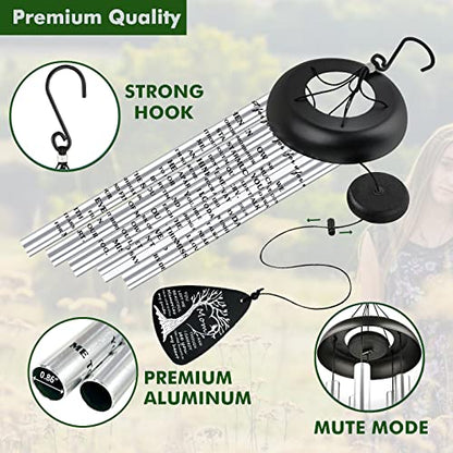 Bereavement Sympathy Memorial Gifts for Loss of Mom Mother, Sympathy Memorial Wind Chimes for Loss of Mother Sympathy Gifts, in Memory of Loved One Gifts - size: 32 inch