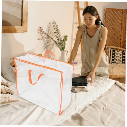 Clothes Storage Bag Organizer Zipper Handle and Bag Blanket Organizer Storage