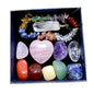 Decorative Healing Stones Set Portable Crystal Massage Stones for Chakra Balancing Stress Relief and Meditation Gift Box Included for Mindfulness and Relaxation