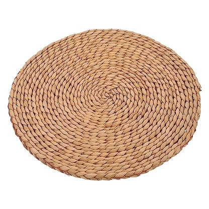 Cabilock Front Door Woven Mat Thick Decorative Meditation Cushion for Indoor Seating Natural Straw Yoga Floor Pad for Meditation and Relaxation