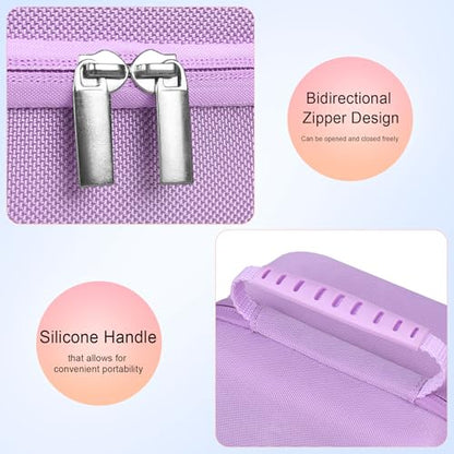 Elonbo Carrying Case for KODAK PIXPRO AZ528/ AZ255/ AZ405/ AZ425/ AZ401 Digital Camera, Kodak PIXPRO Astro Zoom Vlogging Camera Hard Travel Storage Bag, Mesh Pocket fits Battery Cable, Purple - color: Purple