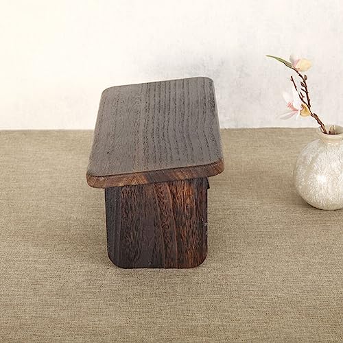 Yardwe Meditation Bench Non- Design Wooden Stool for Adults and Boys and Girls Compact Meditation Seating for Home Yoga and and