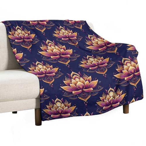 Yoga Meditation Lotus Throw Blankets Blanket Super Soft Warm Bed Blanket Couch Decorative Throw Blankets Living Room Dorm