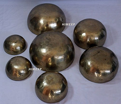 Tibetan old Antique Himalayan 7 Metal Singing Bowls Chakra set
