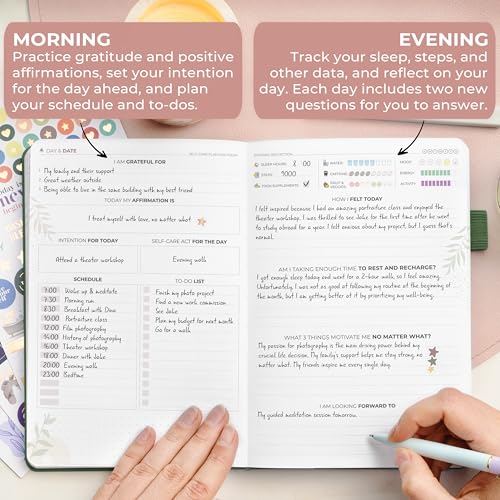 Clever Fox Self-Care Journal Premium – Daily Gratitude & Mental Health Notebook for Women – Reflection & Personal Development Journal (Forest Green) - color: Forest Green