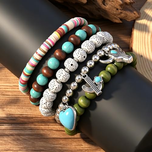 Gothic Bracelet Adjustable Punk Braided Leather Multilayer Grunge Set Bracelets Emo Metal Cuff Wrap Bangles Meaningful Gift - color: J-BZ-60